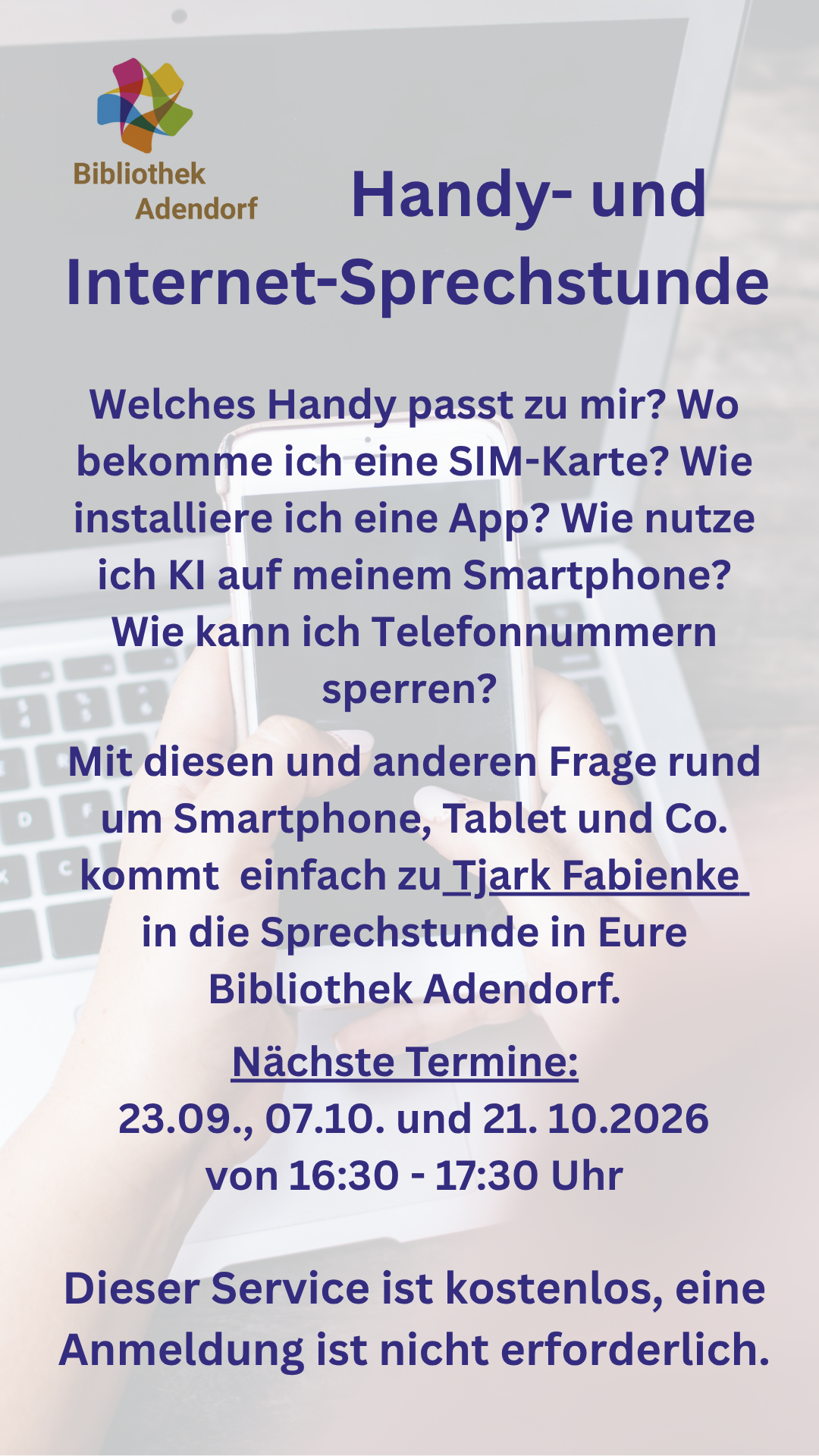 Internet sprechstunde 9 +10-26